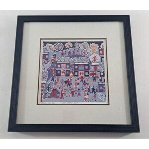 Lee Ngo Art Print New Years Eve Signed Numbered 285/1000 Matted 13 1/3 x 13 1/3